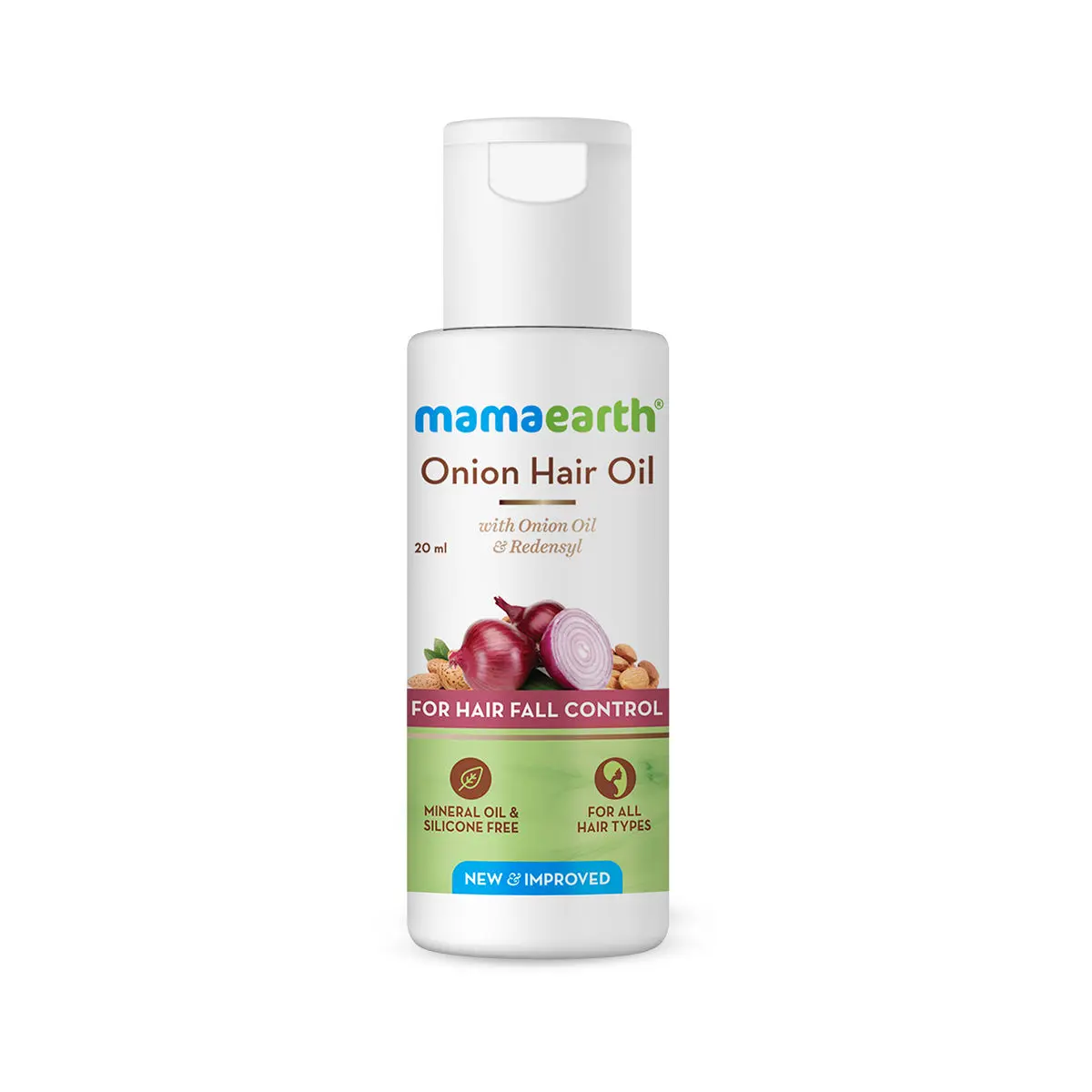 Mamaearth Onion Hair Oil with Onion & Redensyl for Hair Fall Control - 20ml