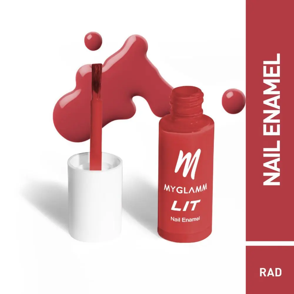 MyGlamm LIT Nail Enamel-Rad-7ml