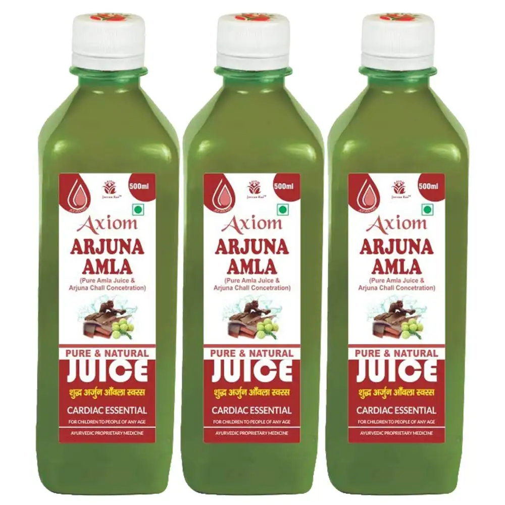 Jeevan Ras Arjuna Amla Juice,  Unflavoured Pack of 3  0.5 L