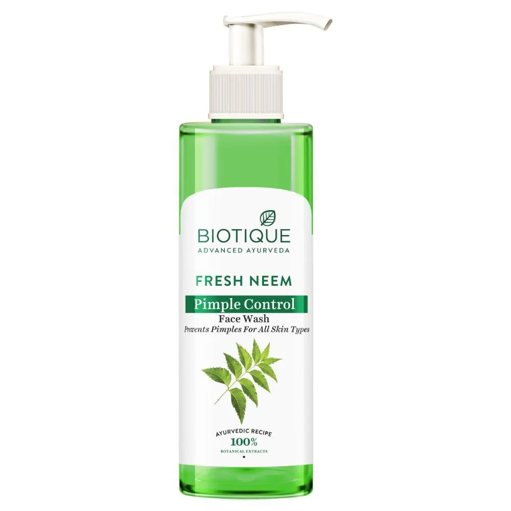 Biotique Fresh Neem Pimple Control Face Wash (200 ml)