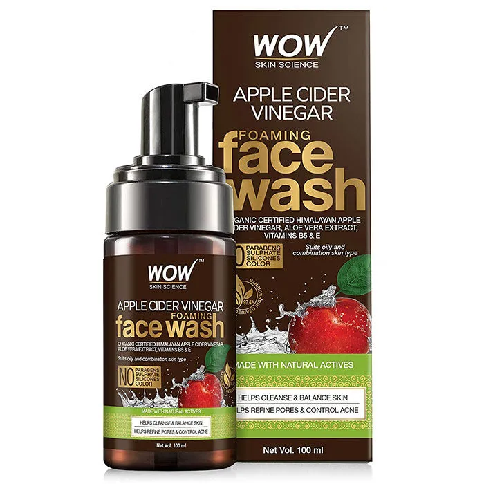 WOW Skin Science Organic Apple Cider Vinegar Foaming Face Wash