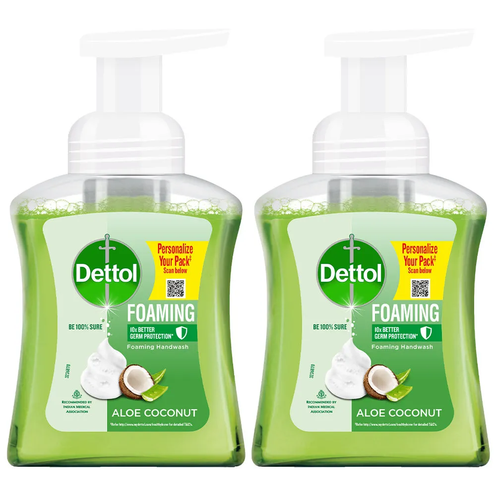 Dettol Aloe Coconut Foaming Handwash Pump (Pack of 2)