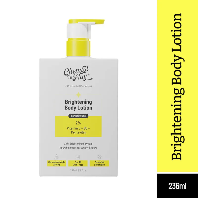 Chemist At Play Brightening Body Lotion With 1% Vitamin C For Dull, Dry & Pigmented Skin