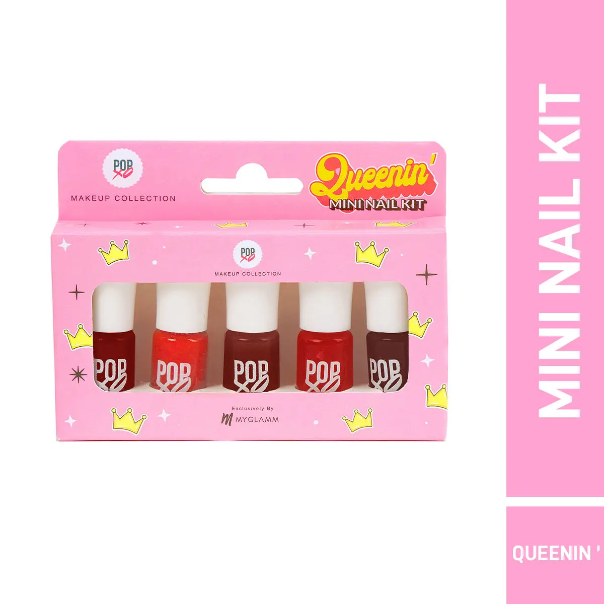 MyGlamm POPxo Makeup Collection -Mini Nail Kit-Queenin'-5X3ml