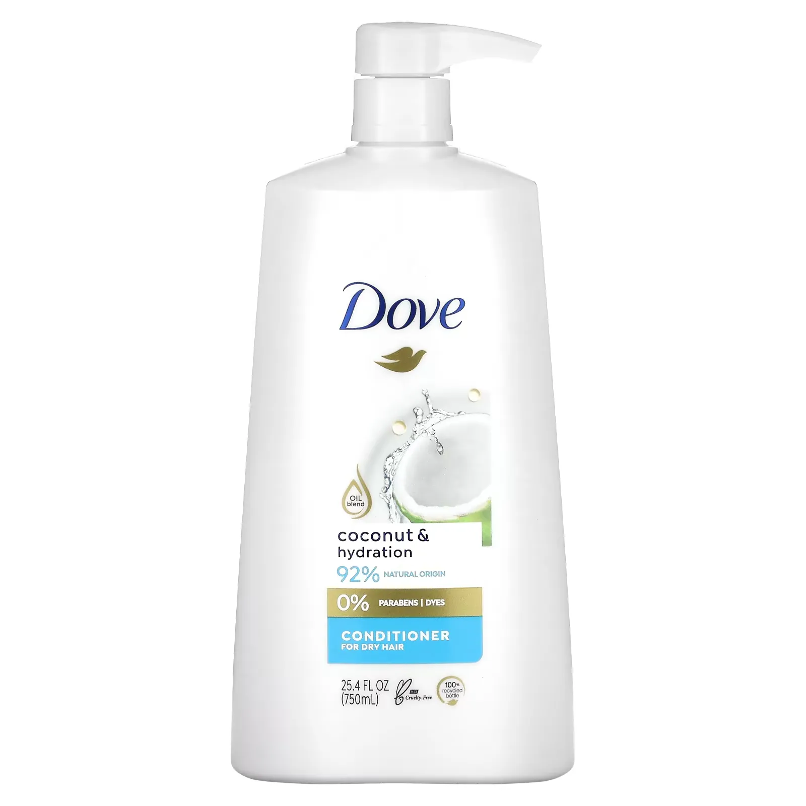 Conditioner, For Dry Hair, Coconut & Hydration, 25.4 fl oz (750 ml)