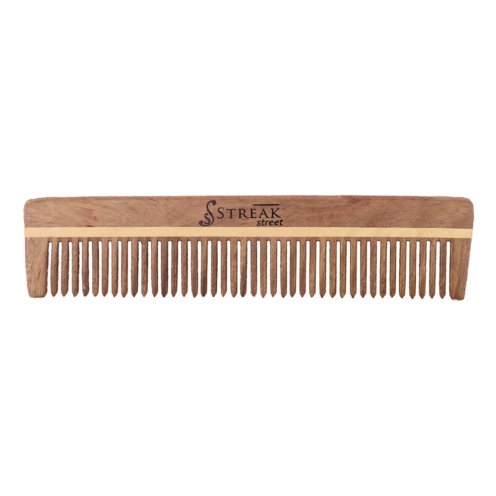 Streak Street Fine Tooth Wooden Comb (sheesham)