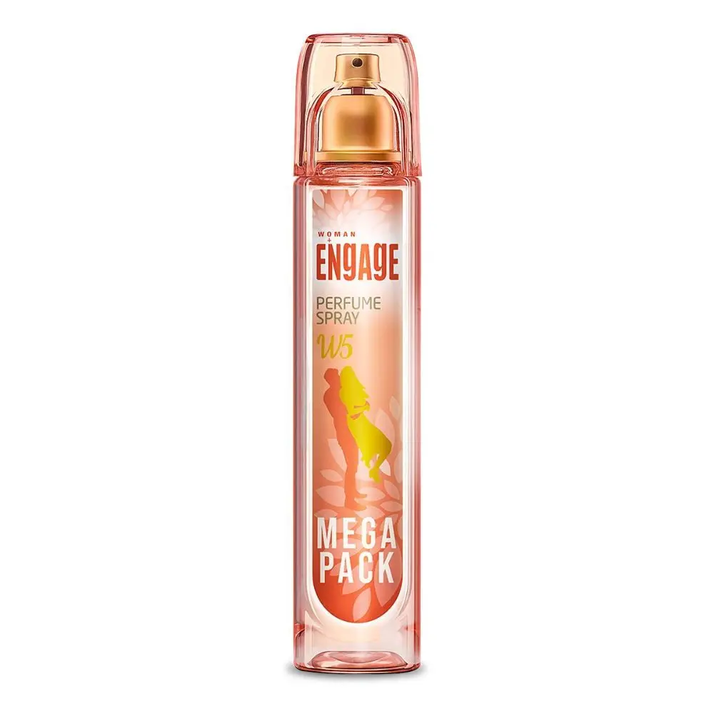 Engage Perfume Spray W5 for Women, Floral and Fruity, Skin Friendly, 160 ml