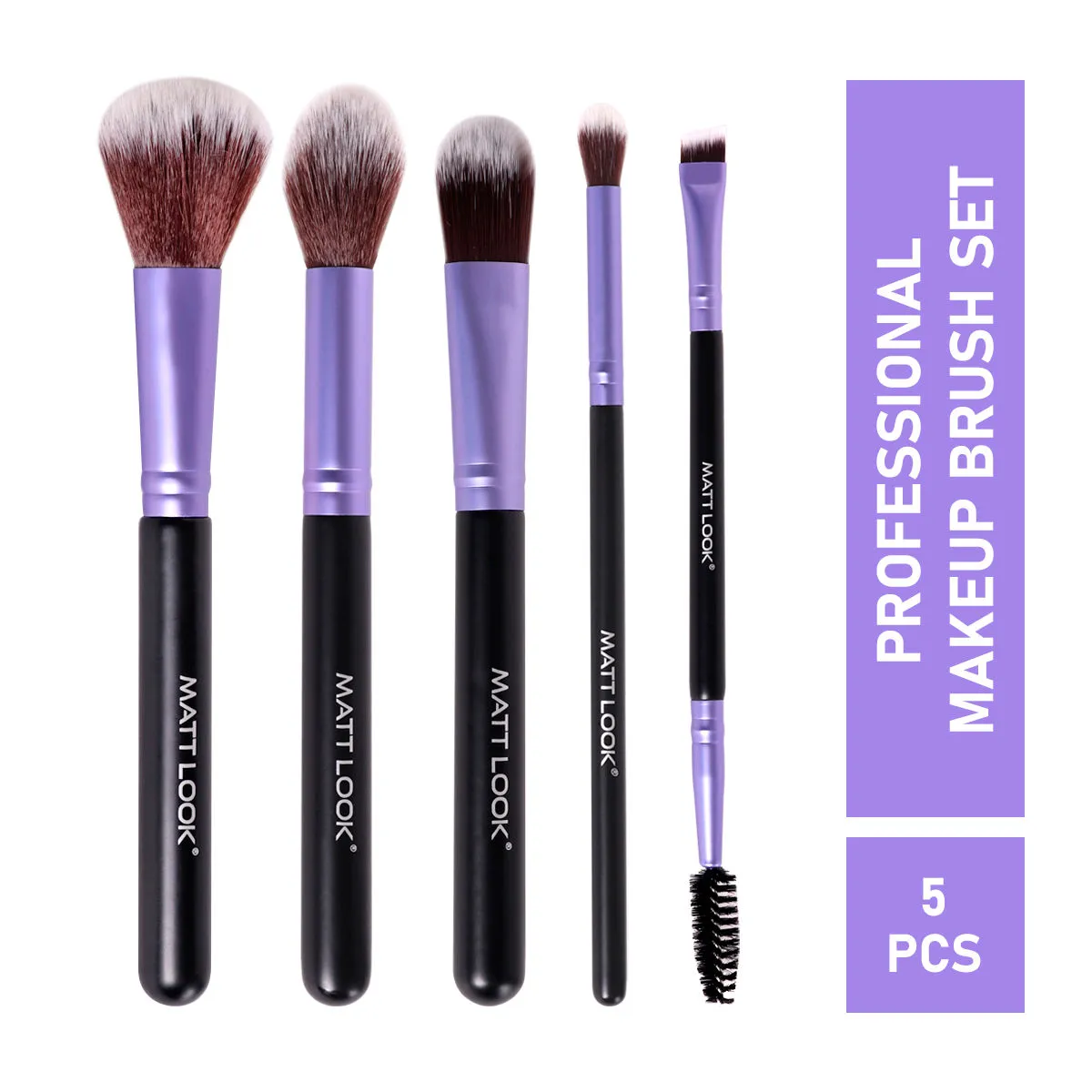 Matt look Professional Make Up 5 Brush Set