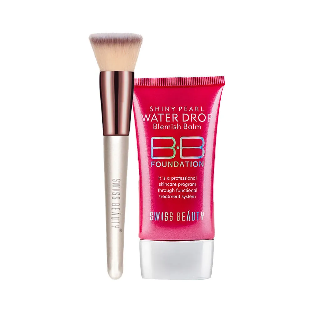 Swiss Beauty Bb Foundation And Foundation Brush - Combo