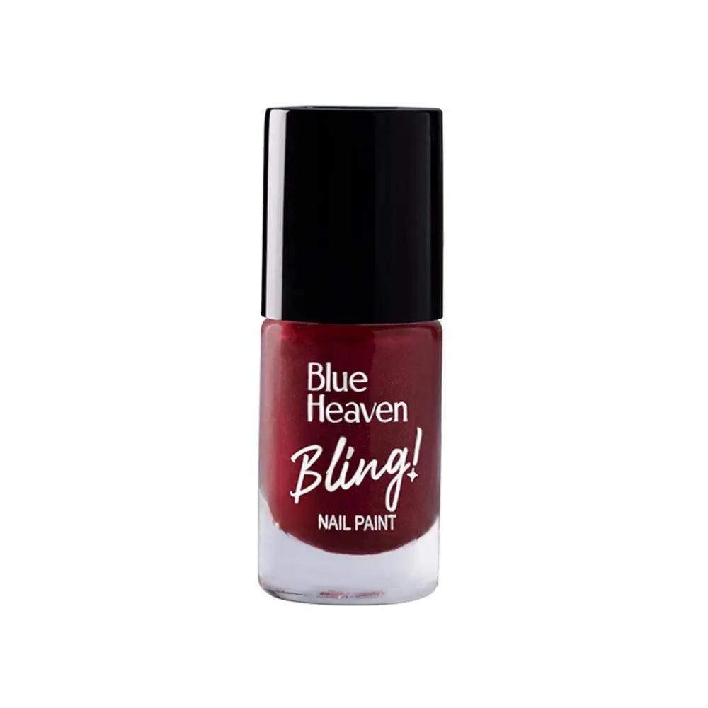 Blue Heaven Bling Nail Paint - 719 Ruby Spark, 8ml