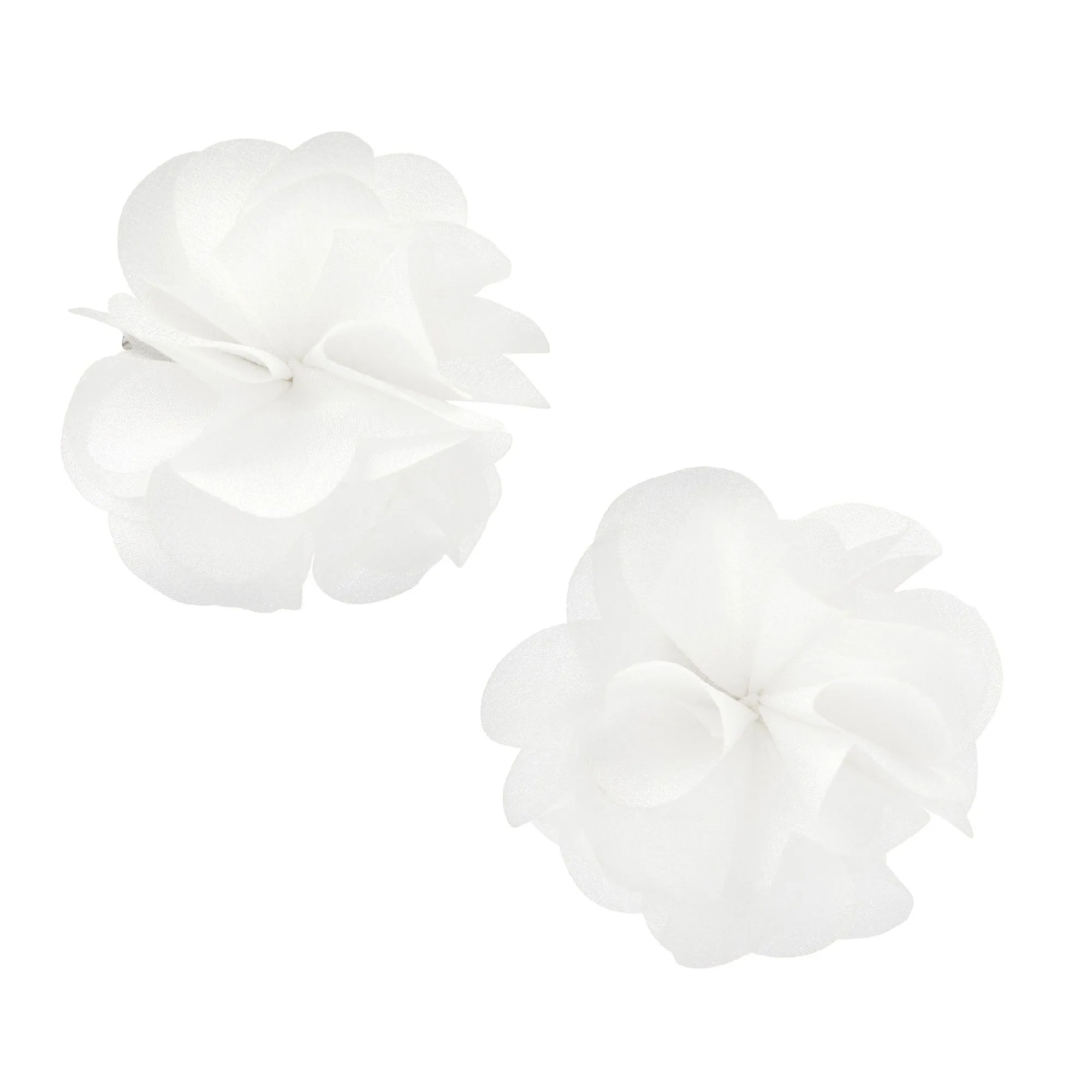 Accessorize London Frilled Satin Flower Hair Clips