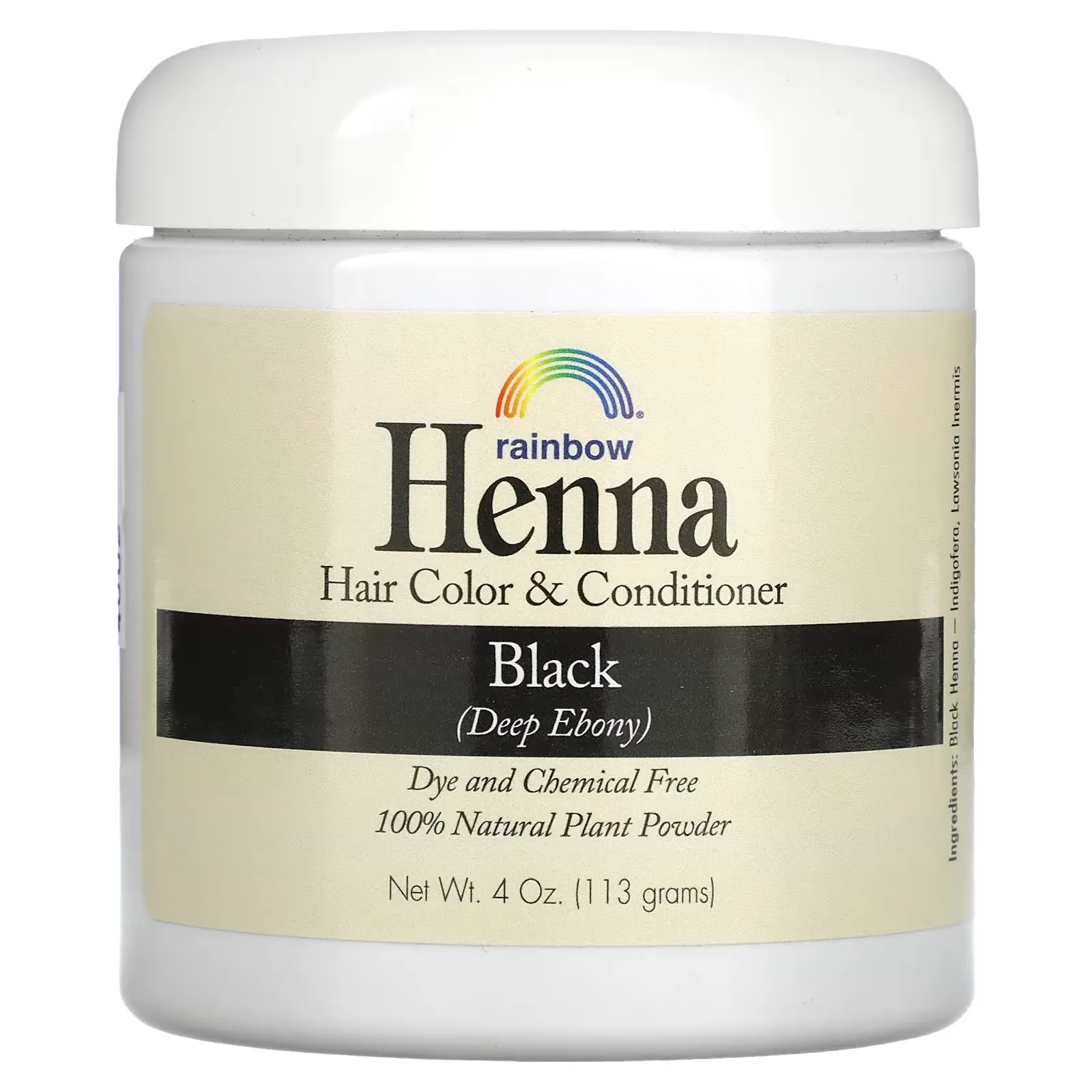 Henna, Hair Color & Conditioner, Black, 4 oz (113 g)