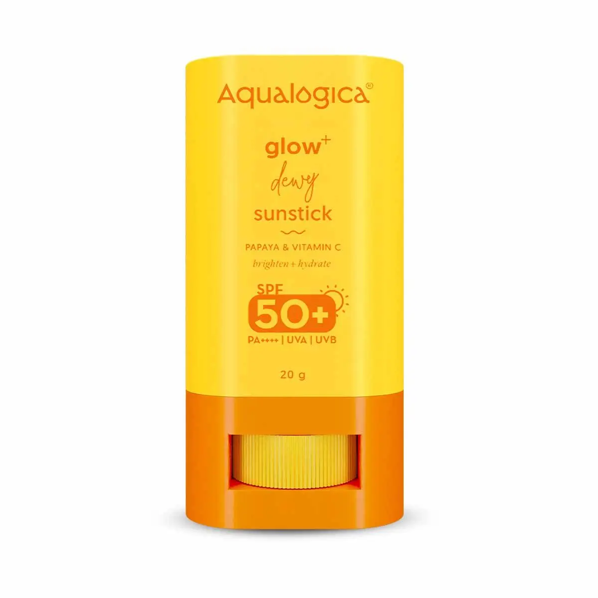 Aqualogica Glow+ Dewy Sunstick with Papaya & Vitamin C - 20 gm