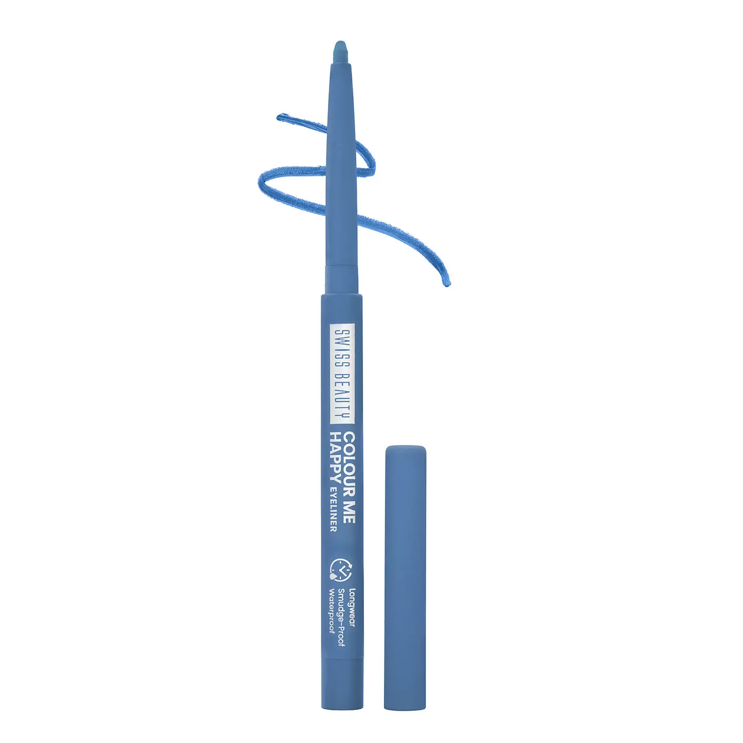 Swiss Beauty Colour Me Happy Eyeliner | Waterproof & Smudge-Proof | Long-Lasting |4-Blue Indigo 0.4 gm