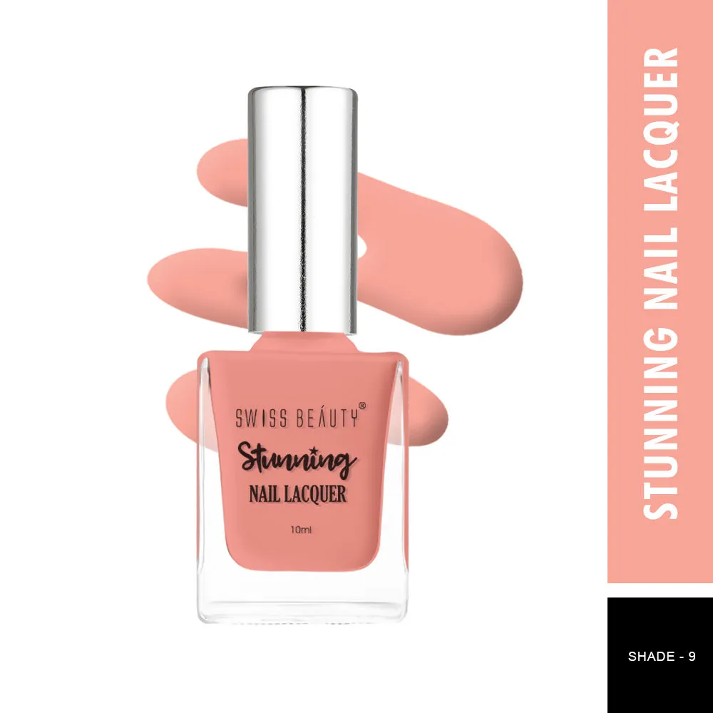 Swiss Beauty Stunning Nail Lacquer - 9 Craze Coral