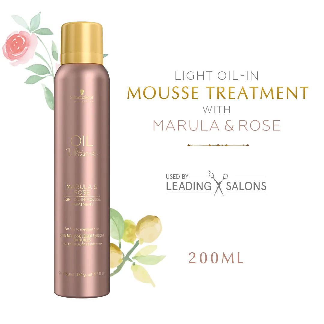 Schwarzkopf Professional Oil Ultime Marula & Rose Light Oil-In-Mousse Treatment