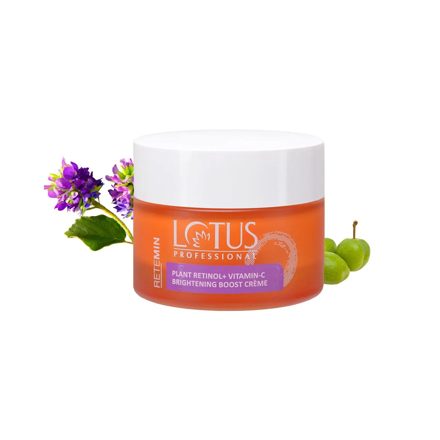 Lotus Professional Retemin Plant Retinol & Natural Vitamin C Brightening Boost Cream | Whitening & Anti-Ageing | Preservative Free | For All Skin Types | 50g