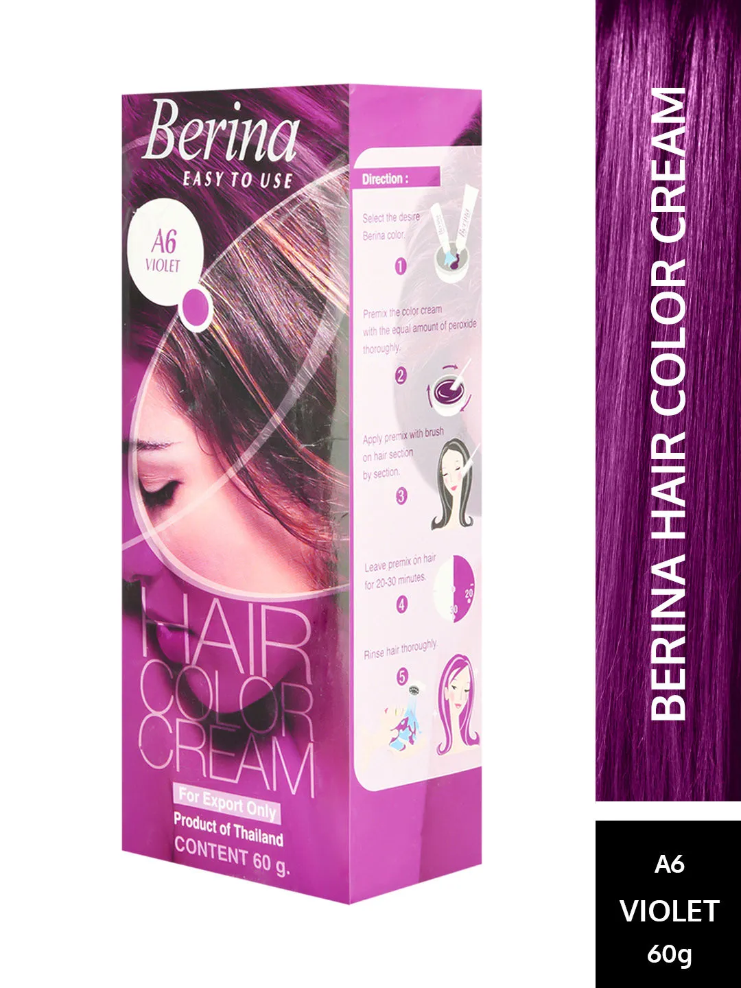 Berina Hair Color Cream - Violet