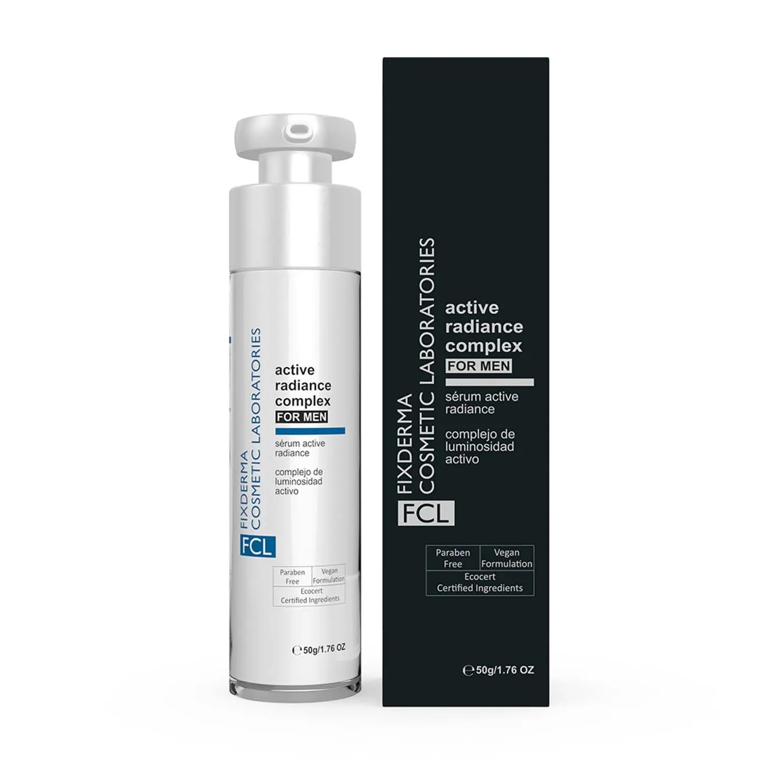 Fixderma Cosmetic Laboratories Active Radiance Complex for MEN Bright & Refreshed Look, Ability To Inhibit Melanin Synthesis And Protect Against Sun Damage 50ml