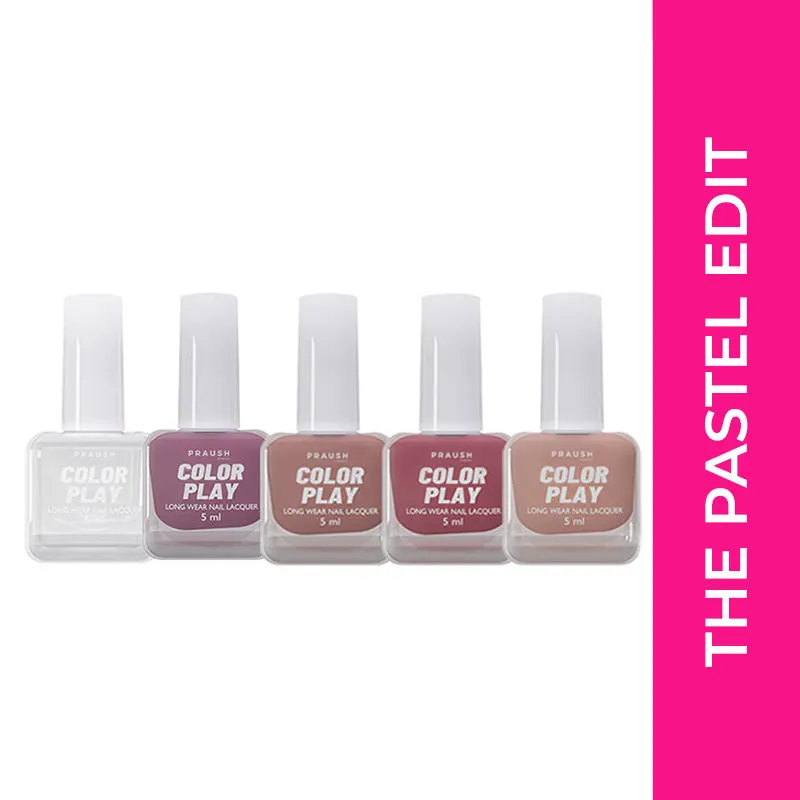 Praush (Formerly Plume) Color Play Long Wear Nail Lacquer Kit - The Pastel Edit