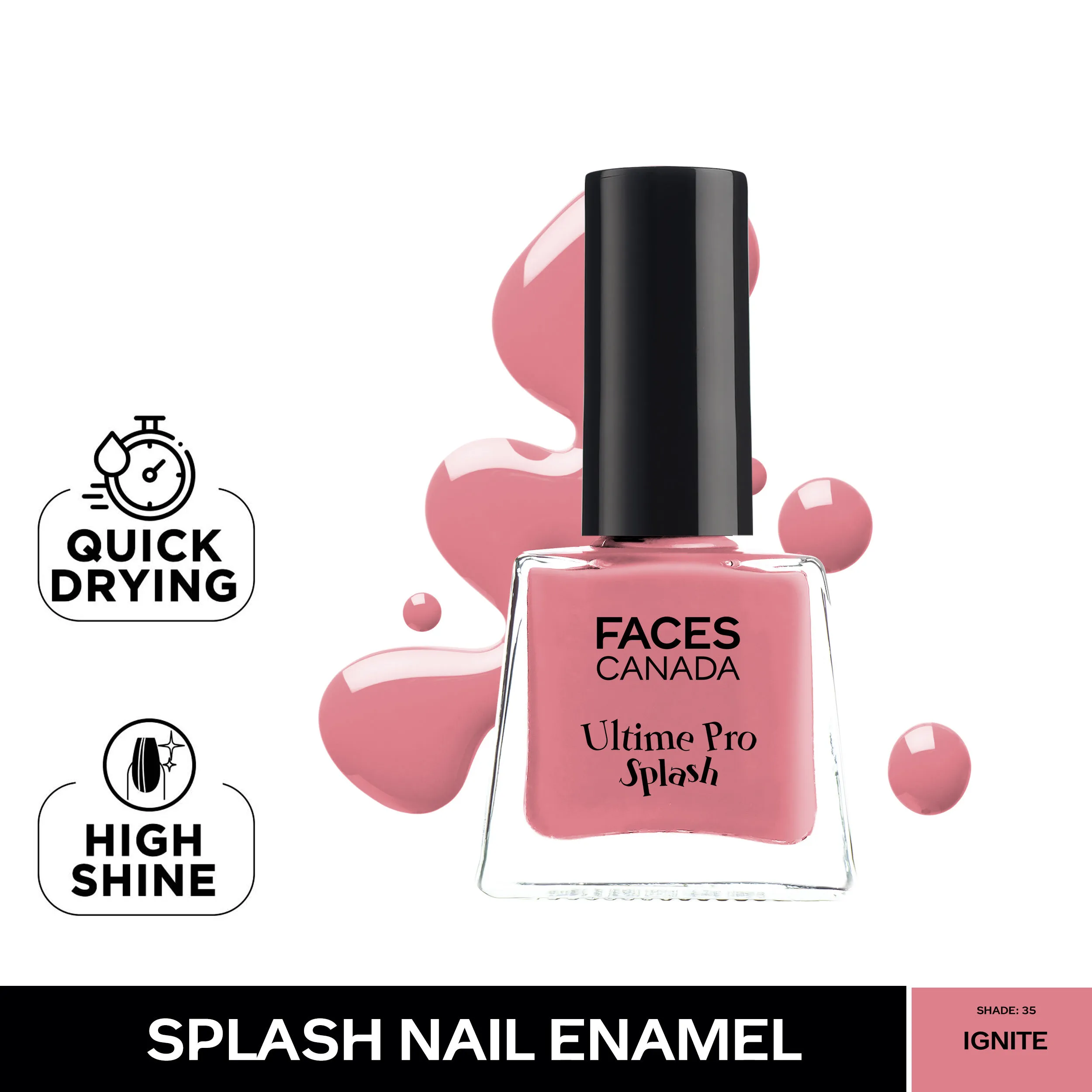 Faces Canada Ultime Pro Splash Nail Enamel - Ignite 35