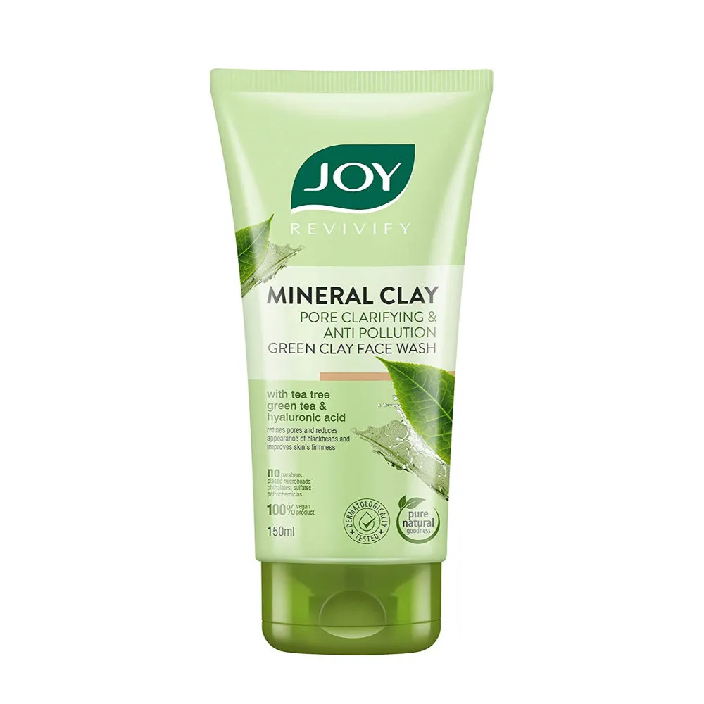 Joy Revivify Mineral Clay Face Wash with Tea Tree & Green Tea