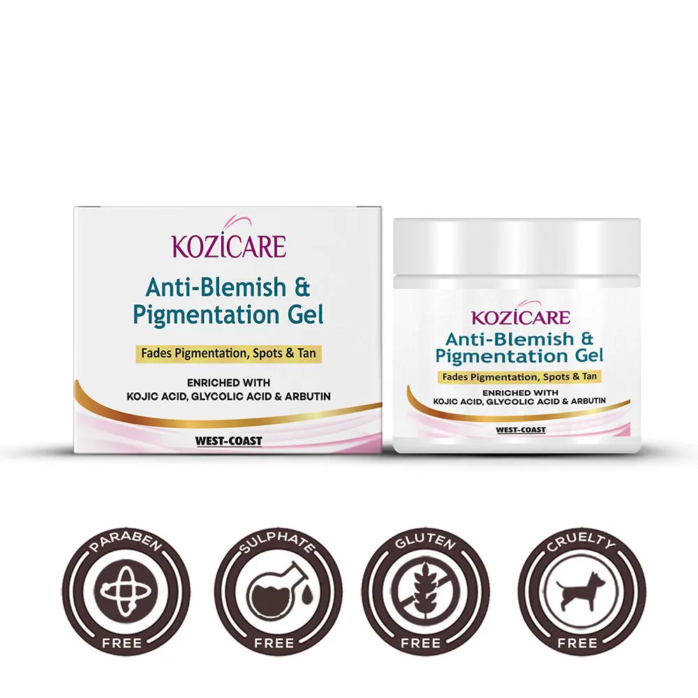 Kozicare Anti-Blemish & Pigmentation Gel For Fades, Pigmentation, Spots & Tan – 50gm