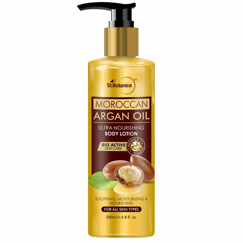 St.Botanica Moroccan Argan Oil Ultra Nourishing Body Lotion,  200 ml  for All Skin Types