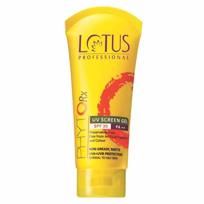 Lotus Professional PhytoRx UV Screen Gel | SPF30 | PA++ | Vitamin B6 | UV protection | Nongreasy & Lightweight | 80g