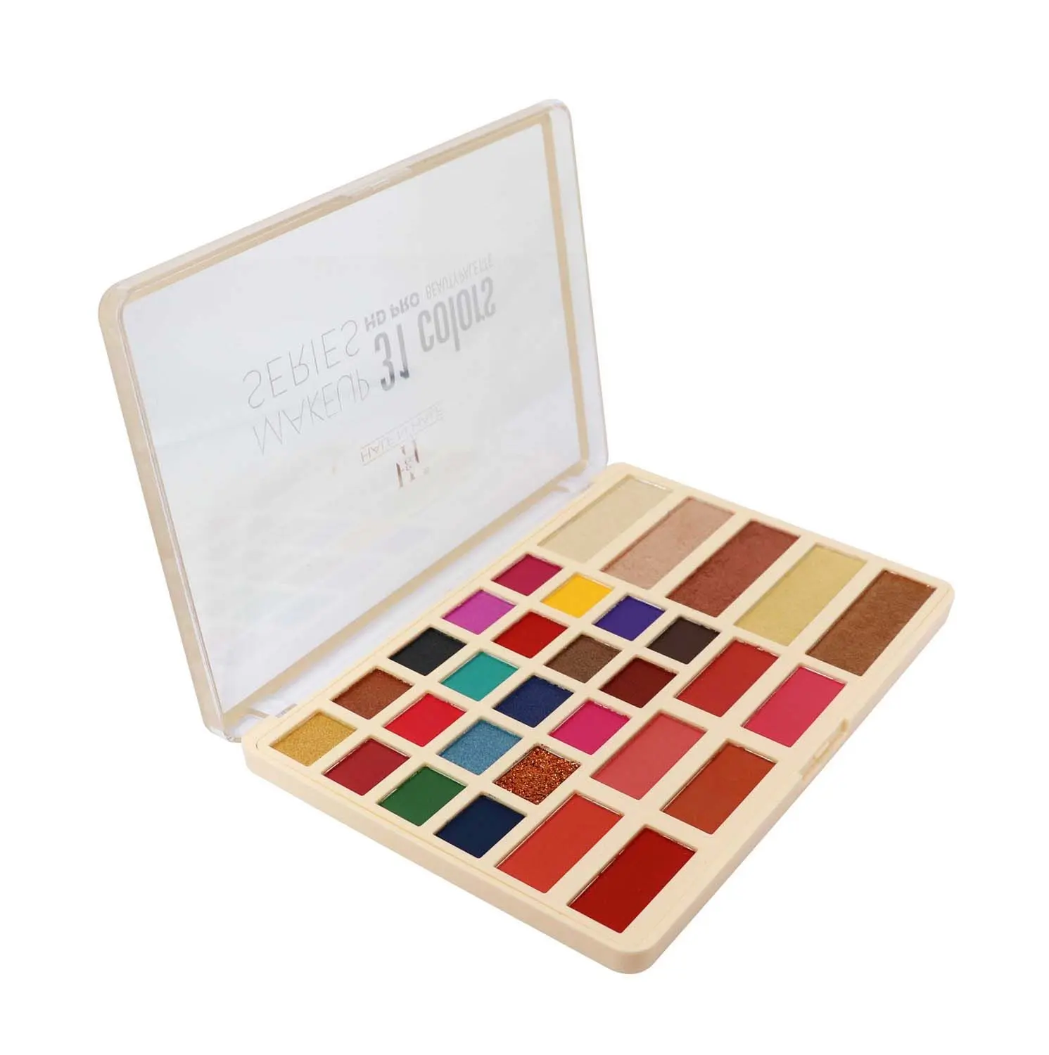 Half N Half Makeup Series 31 Colours HD PRO Beauty Eyeshadow, Highlighter & Blusher Makeup Kit, Multicolour Palette 02 (45.8g)