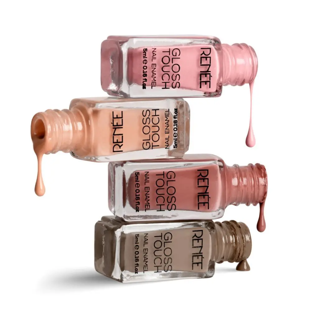 RENEE Gloss Touch N02 Everyday Nudes - Set of 4 Nail Enamels