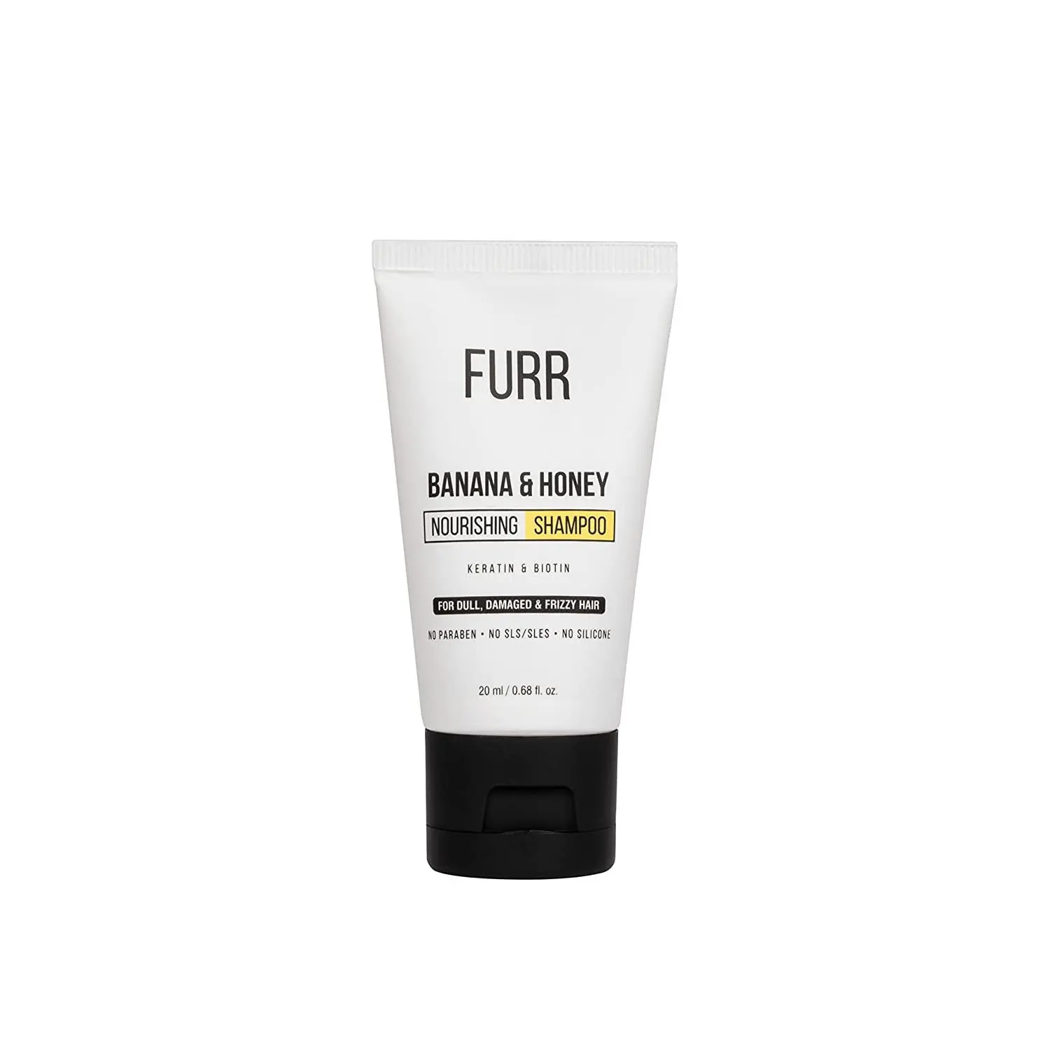 FURR Banana and Honey Nourishing Shampoo - 20ML Nourishes Hair and Scalp