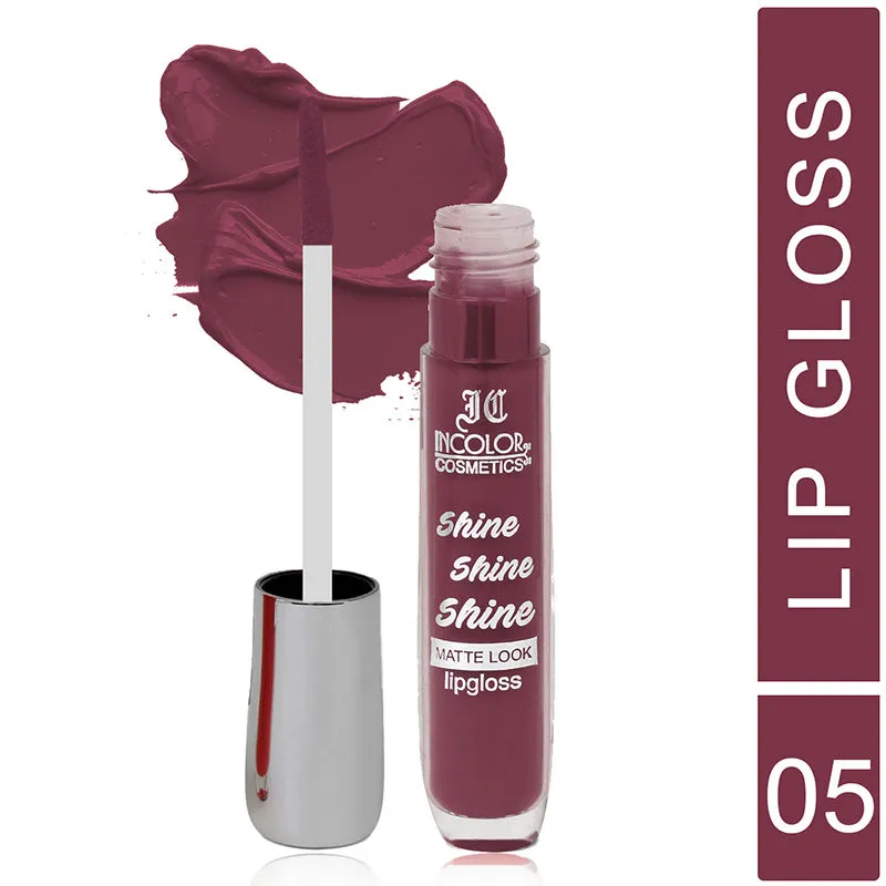 Incolor Shine Shine Shine Matte Lip Gloss - 5