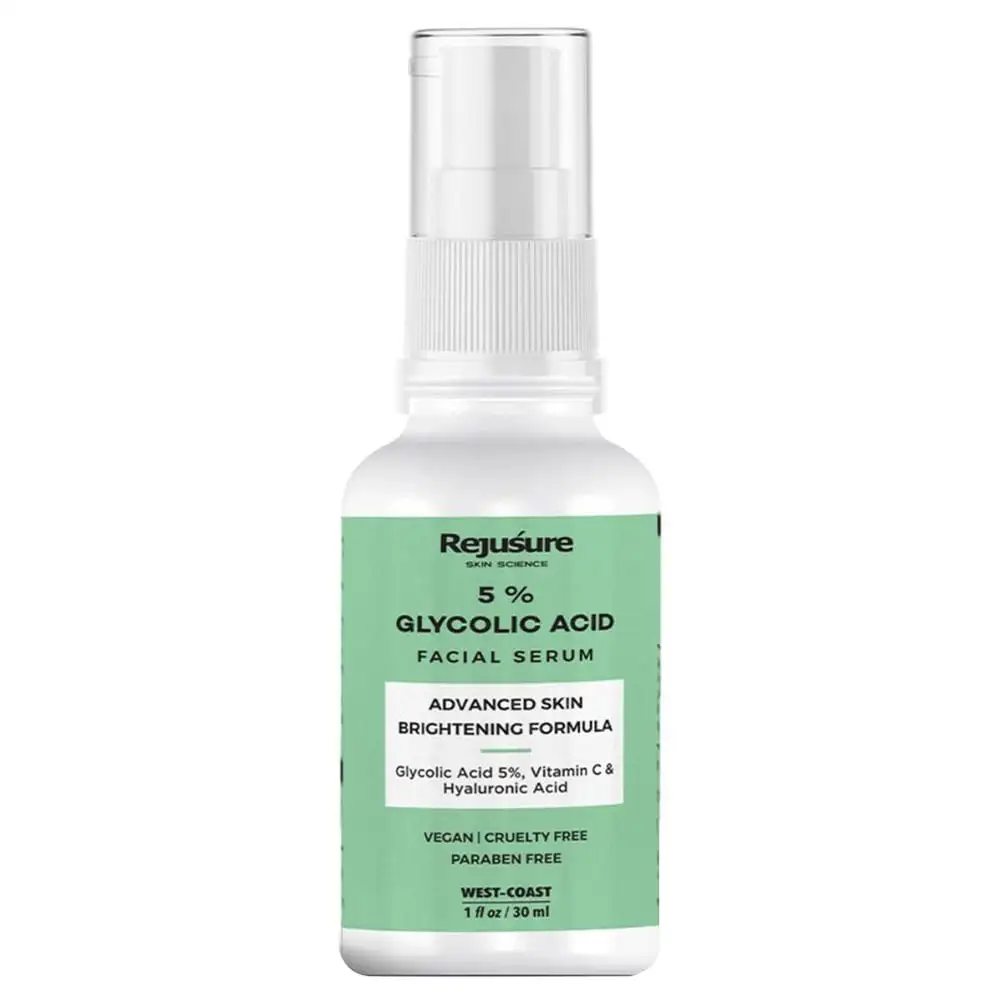 Rejusure Glycolic Acid Serum,  30 ml  Advanced Skin Brightening Formula