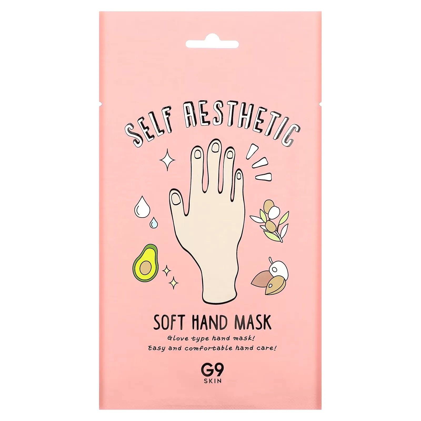 Self Aesthetic, Soft Hand Mask, 5 Masks, 0.33 fl oz (10 ml) Each