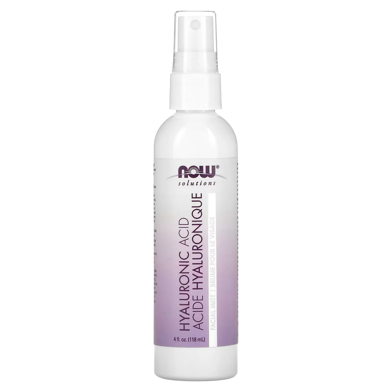 Solutions, Hyaluronic Acid Hydration Facial Mist, 4 fl oz (118 ml)