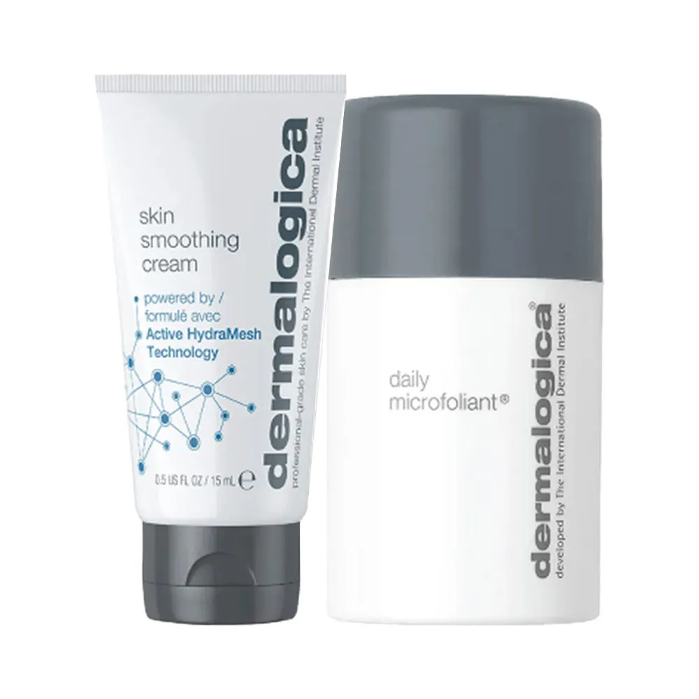 Dermalogica Daily Microfoliant Mini & Skin Smoothing Cream Face Moisturiser Mini Combo