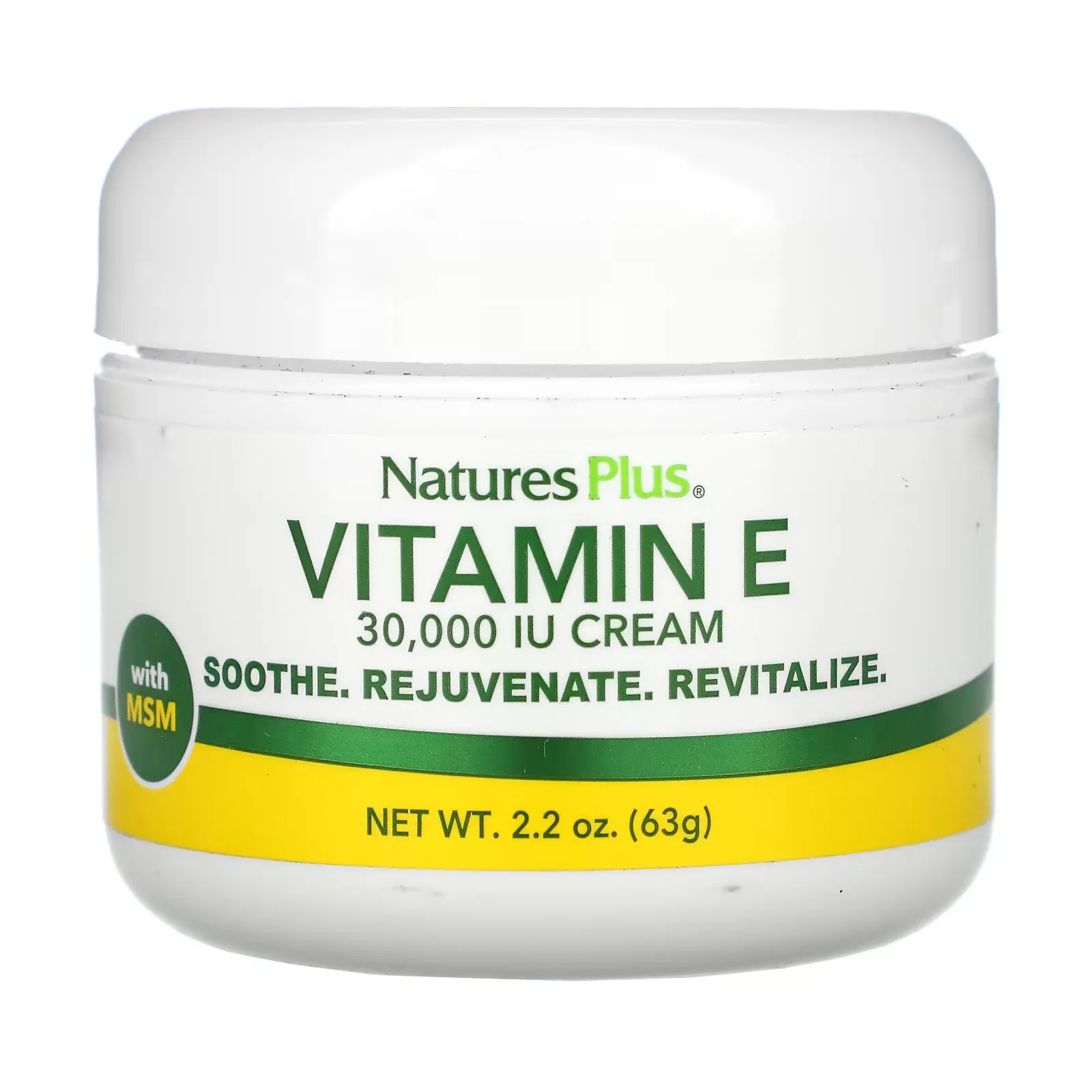 Vitamin E Cream, 30,000 IU, 2.2 oz (63 g)