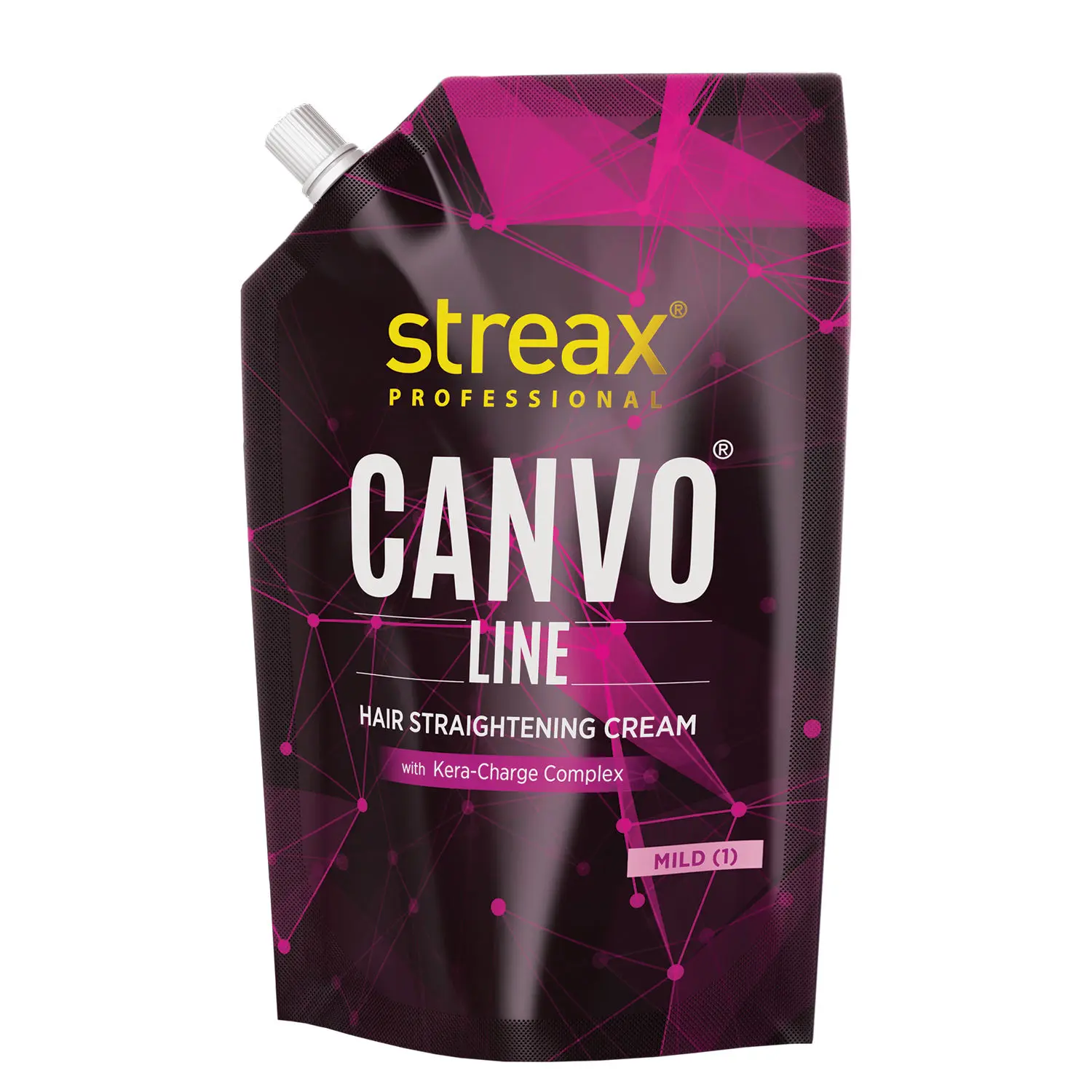 Streax Professional Canvoline Hair Straightening cream Mild (500g)