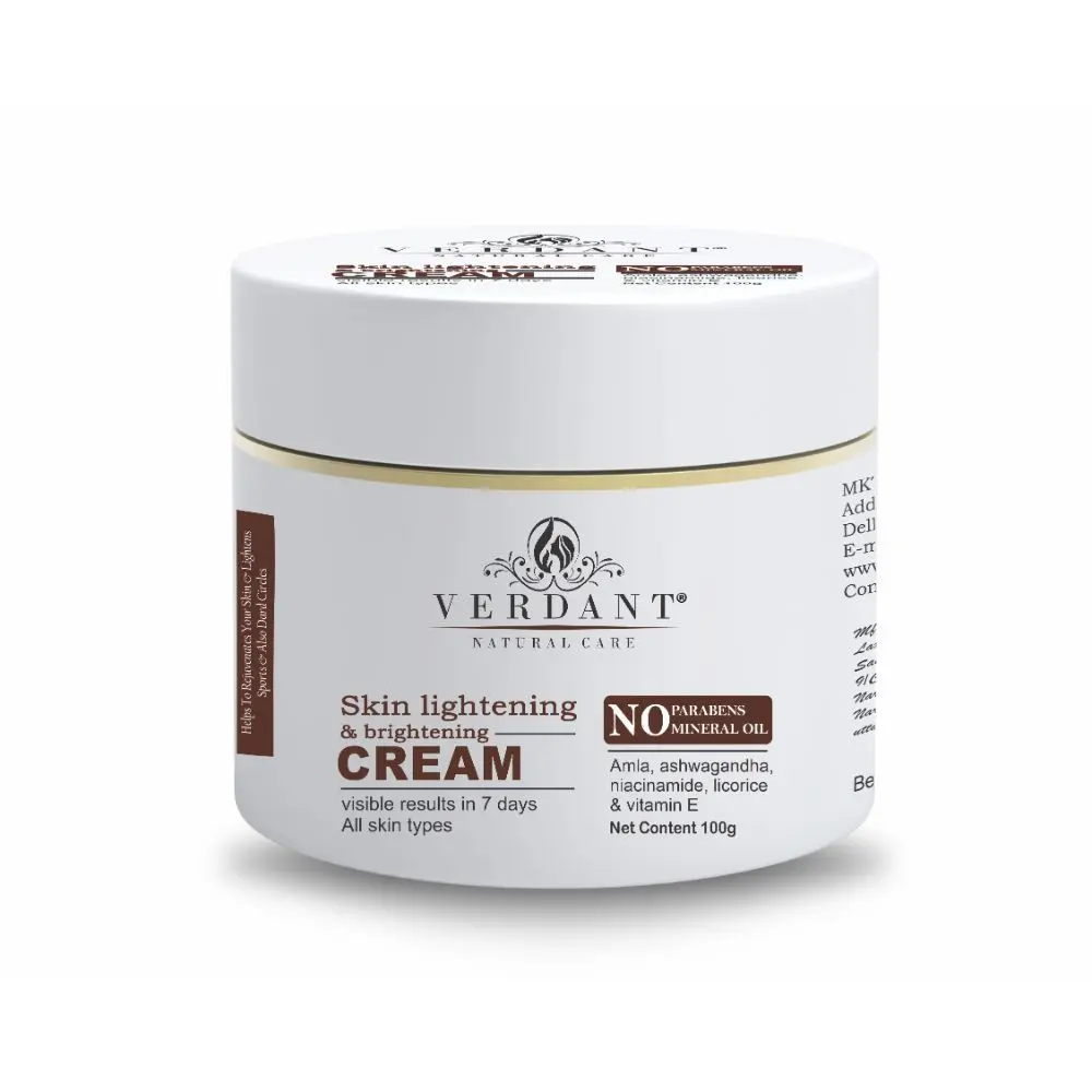 Verdant Natural Care Skin Lightening & Brightening Night Cream (100 g)