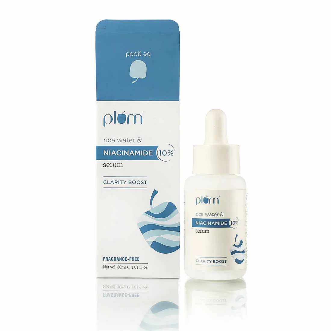 Plum 10% Niacinamide Face Serum with Rice Water for Blemish-Free, Clear & Bright Skin (30 ml)