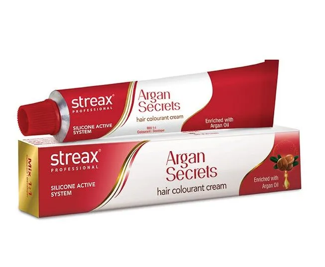 Streax Professional Argan Secrets Hair Colourant Cream - Light Beige Blonde 8.32