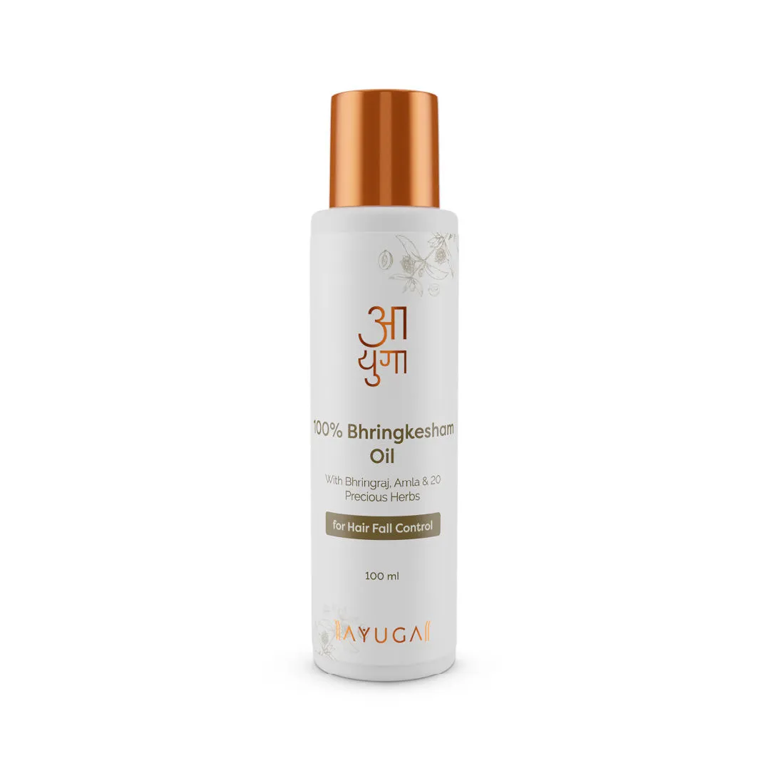 Ayuga 100% Bhringkesham Hair Oil with Bhringraj and Amla For Hair Fall Control