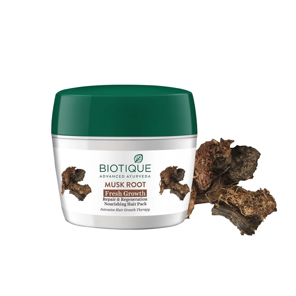 Biotique Bio Musk Root Fresh Growth Nourishing Treatment Pack