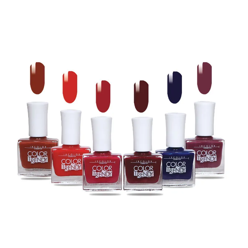 Incolor Color Trendy Matte Nail Enamel Combo - 10