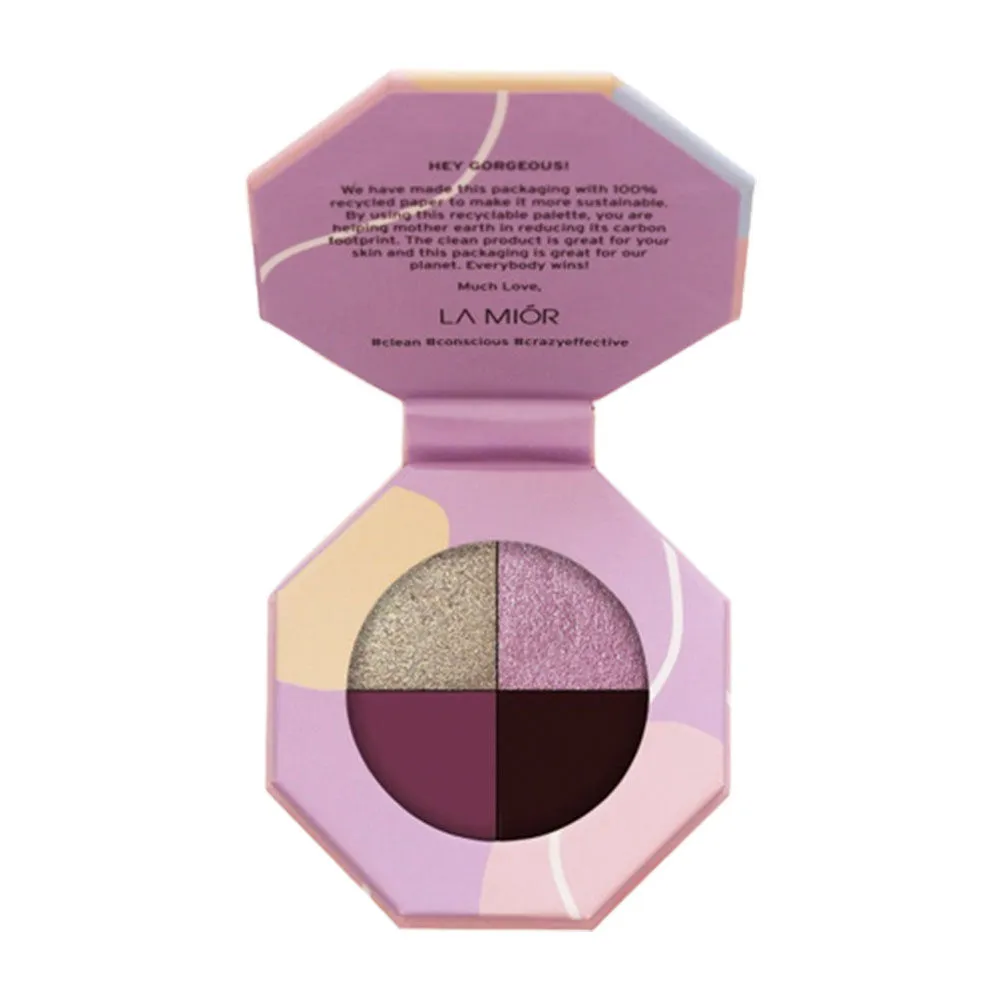 La Mior Fuchsia Spring Quad Eyeshadow Pallete - Fuchsia