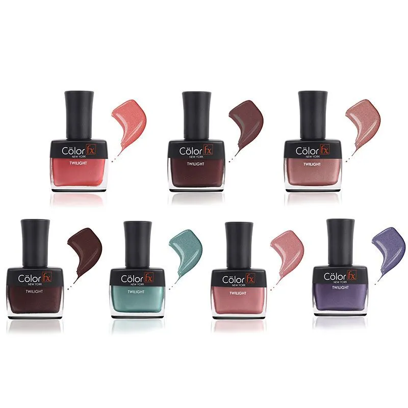 Color Fx Twilight Super Saver Nail Enamel Pack - Pack of 7