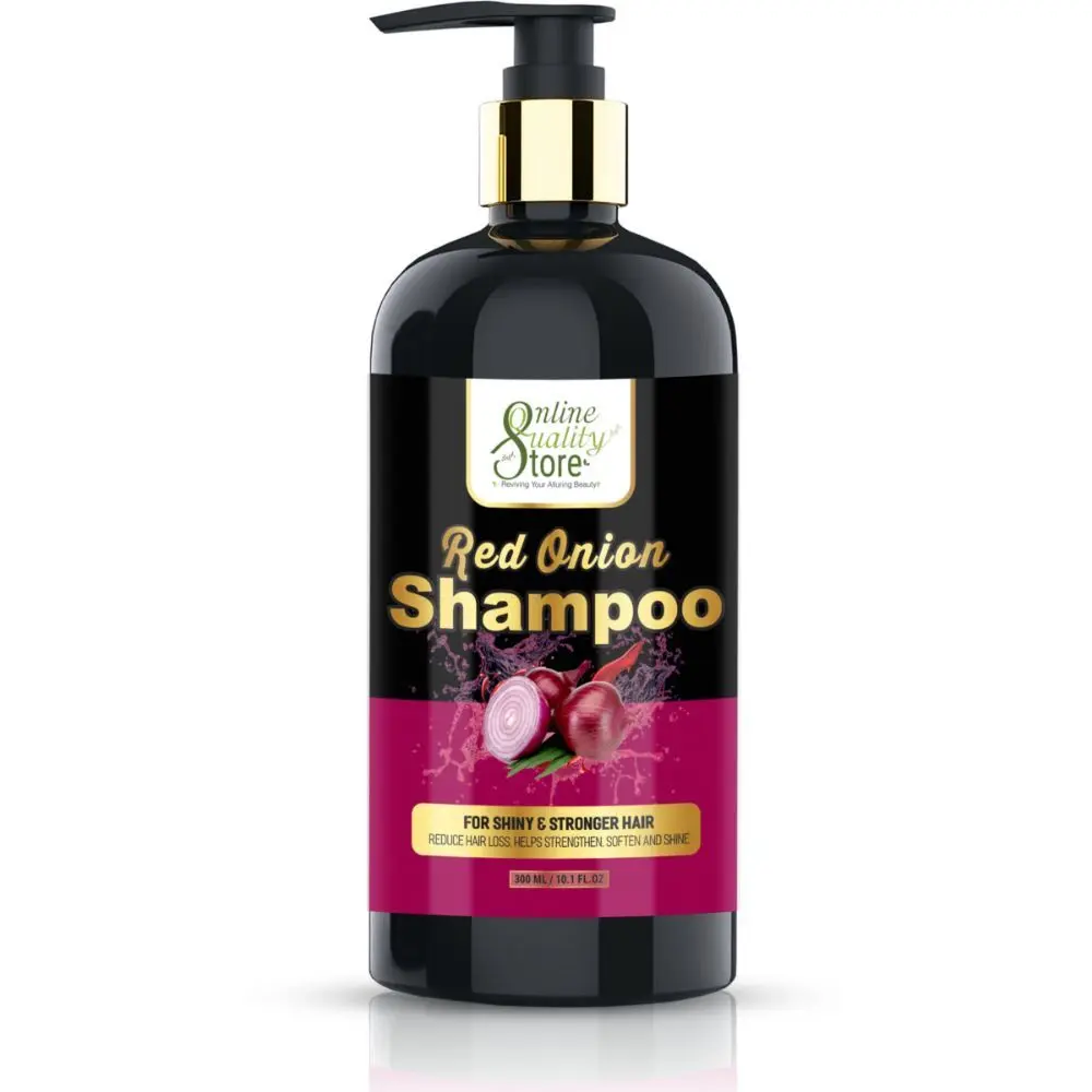 Online Quality Store Red Onion Shampoo 300ml for Hair Growth and Hair Fall Control |Hair Growth Oil| Reduces hairfall | With Natural Ingredients |Natural shampoo{RedOnion_shampoo_1}