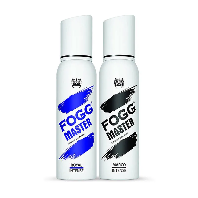 Fogg Master Intense Royal & Marco Body Spray Combo For Men (Pack Of 2)