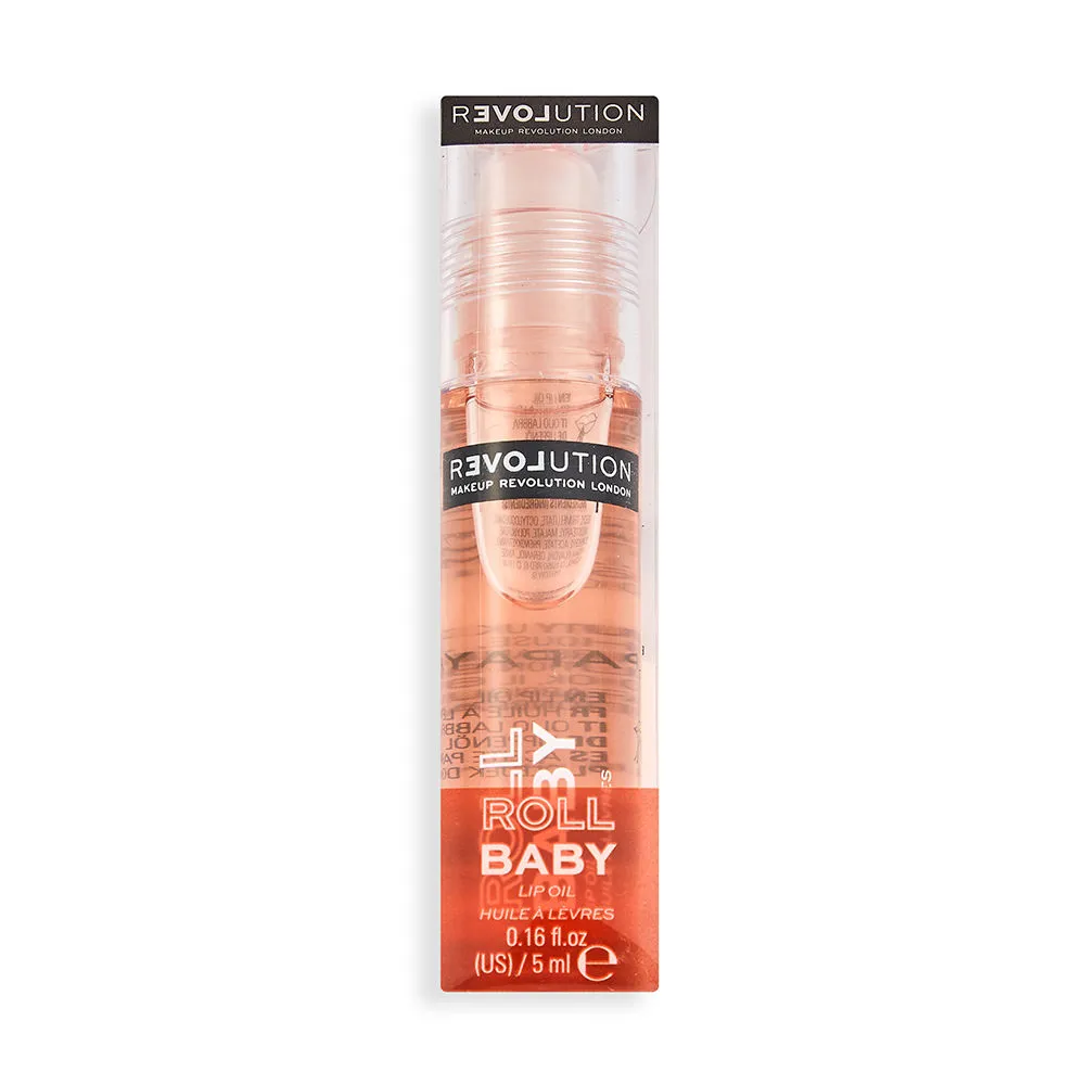 Makeup Revolution Relove Roll Baby Lip Oil - Papaya